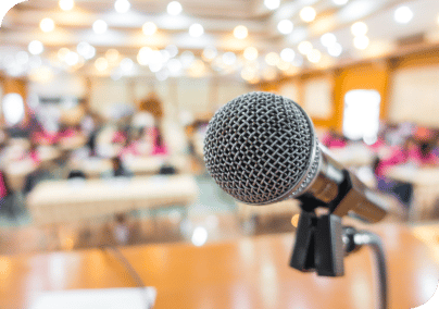Vocal Microphone at Corporate event