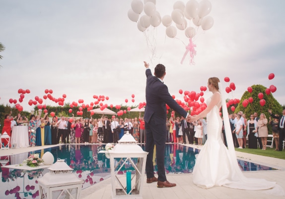 Wedding Party Release Balloons